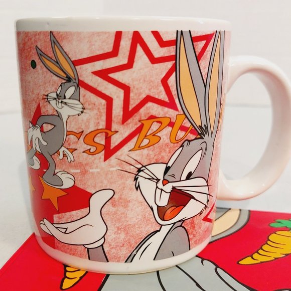 Vtg 1997 Bugs Bunny Star Mug and Personal-sized Mat- Applause - Picture 4 of 6